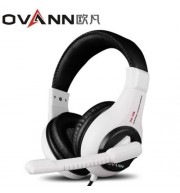 OVANN X3 PROFESSIONAL GAMING HEADSETS WITH MICROPHONE VOLUME CONTROL (WHITE AND BLACK)