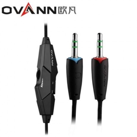 OVANN X3 PROFESSIONAL GAMING HEADSETS WITH MICROPHONE VOLUME CONTROL (WHITE AND BLACK)