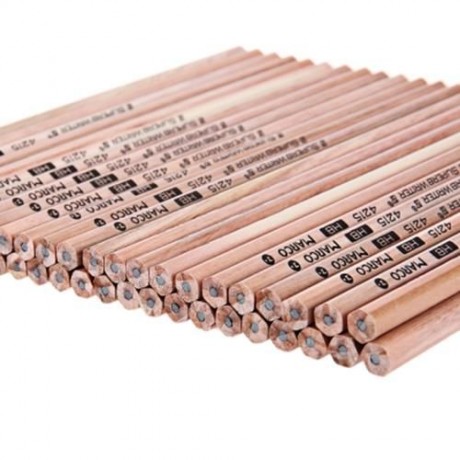 MARCO 4215 50PCS BOTTLED WOODEN HB PENCIL STATIONERY (APRICOT)
