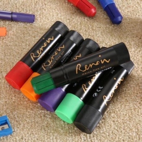MARCO RENOIR 2508 12 COLORS WATER WASHING COLORFUL ROTATABLE OIL PAINTING STICK (COLORMIX)
