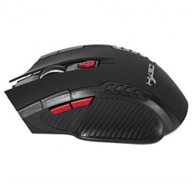 HXSJ X20 2400DPI 2.4GHZ WIRELESS 6 BUTTONS OPTICAL GAMING MOUSE (BLACK)