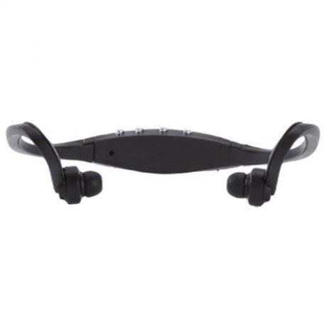 PORTABLE STEREO SPORT MP3 PLAYER SUPPORT TF CARD FM RADIO HEADPHONE (BLACK)
