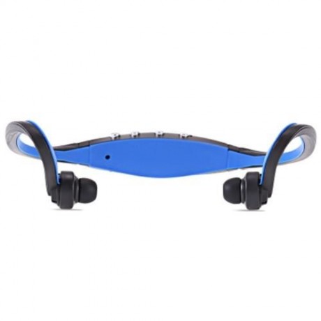 PORTABLE STEREO SPORT MP3 PLAYER SUPPORT TF CARD FM RADIO HEADPHONE (BLUE)