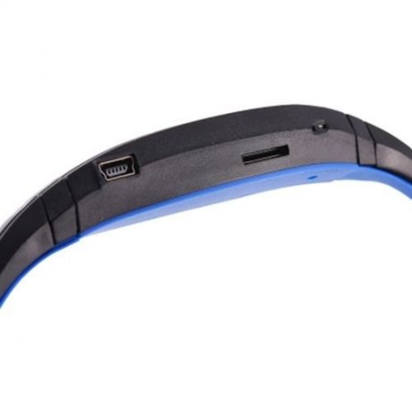 PORTABLE STEREO SPORT MP3 PLAYER SUPPORT TF CARD FM RADIO HEADPHONE (BLUE)