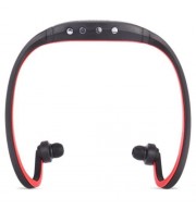 PORTABLE STEREO SPORT MP3 PLAYER SUPPORT TF CARD FM RADIO HEADPHONE (RED)