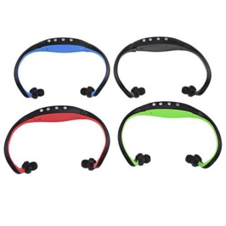 PORTABLE STEREO SPORT MP3 PLAYER SUPPORT TF CARD FM RADIO HEADPHONE (RED)