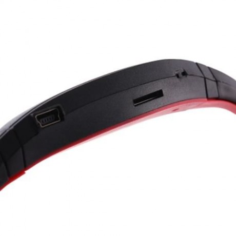 PORTABLE STEREO SPORT MP3 PLAYER SUPPORT TF CARD FM RADIO HEADPHONE (RED)