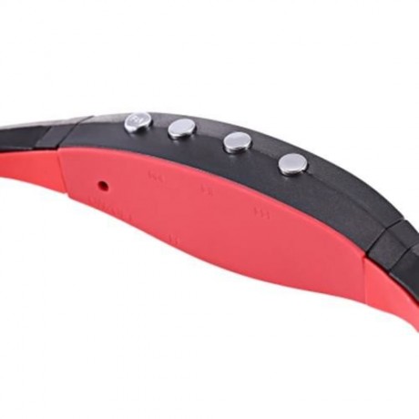 PORTABLE STEREO SPORT MP3 PLAYER SUPPORT TF CARD FM RADIO HEADPHONE (RED)