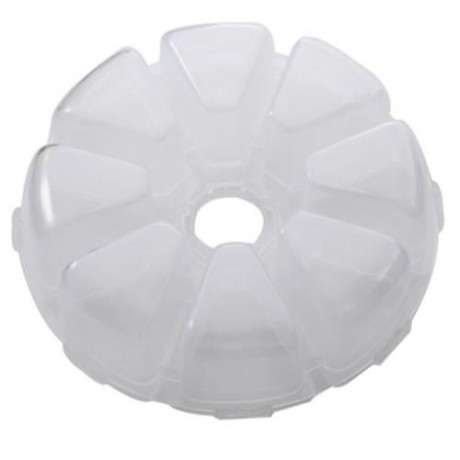 8 GRIDS LITTLE JEWELRY CONTAINER STORAGE BOX FOR SMALL WATCH PARTS (TRANSPARENT)