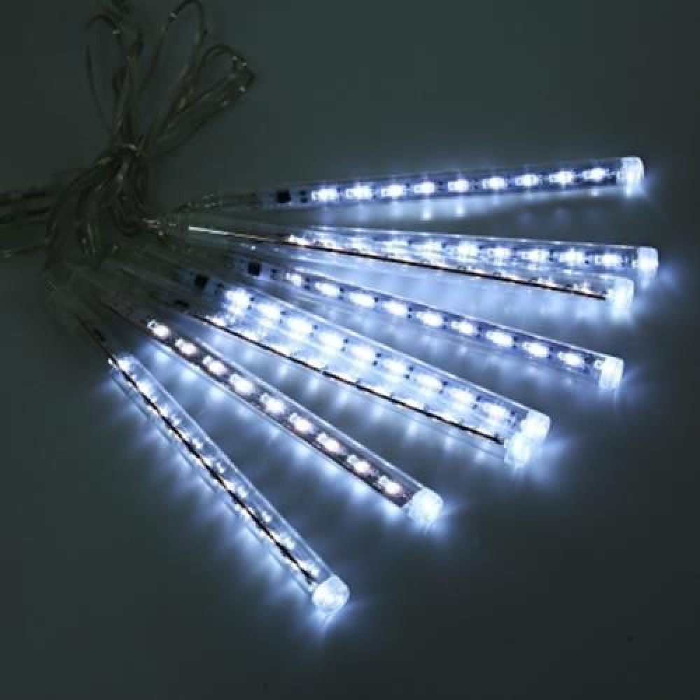 20CM LED WATERPROOF METEOR SHOWER STRING LIGHT RAIN TUBE DECORATIVE HANGING LIGHT (WHITE L 20CM LED WATERPROOF METEOR SHOWER STRING LIGHT RAIN TUBE DECORATIVE HANGING LIGHT (WHITE L