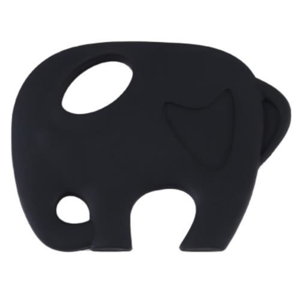 SWEET BABY CHILD CARTOON ANIMAL ELEPHANT SHAPE FOOD GRADE SILICONE BPA FREE TEETHER (BLACK SWEET BABY CHILD CARTOON ANIMAL ELEPHANT SHAPE FOOD GRADE SILICONE BPA FREE TEETHER (BLACK