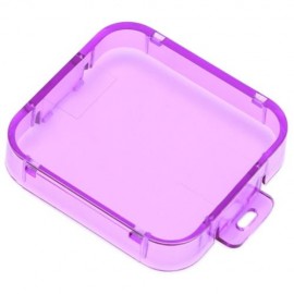 WATERPROOF DIVING HOUSING LENS FILTER CASE (PURPLE)