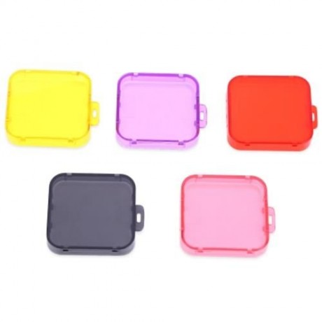 WATERPROOF DIVING HOUSING LENS FILTER CASE (PURPLE)