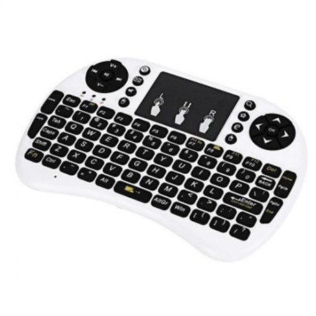 IPAZZPORT KP - 810 - 21F 2.4GHZ MINI WIRELESS QWERTY KEYBOARD WITH TOUCHPAD MOUSE (WHITE)