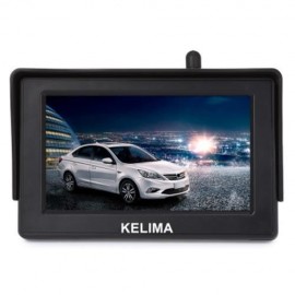 KELIMA 088 WIRELESS CAR 18 IR LEDS REARVIEW CAMERA   4.3 INCH SCREEN DISPLAY