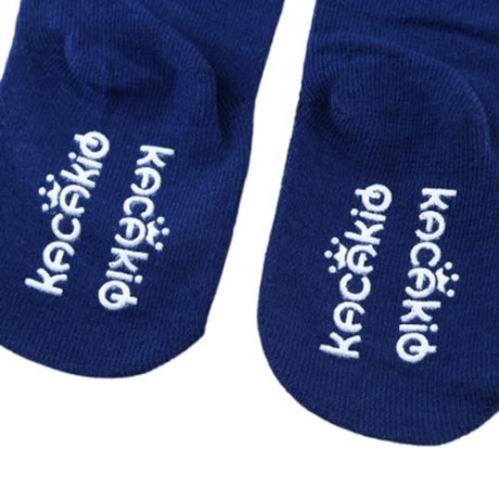 CUTE BABY CHILD UNISEX CARTOON ANIMAL PRINT SKID RESISTANT ELASTIC SOCKS (CADETBLUE)