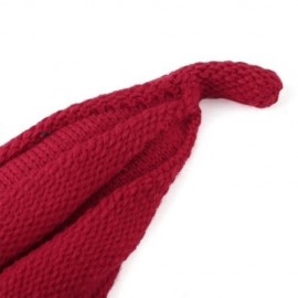 TRENDY TWISTED CHILD UNISEX WOOL KNITTING POINTED HAT (RED)