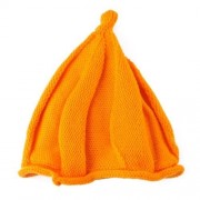TRENDY TWISTED CHILD UNISEX WOOL KNITTING POINTED HAT (ORANGE)