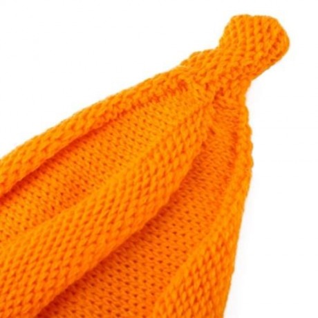 TRENDY TWISTED CHILD UNISEX WOOL KNITTING POINTED HAT (ORANGE)