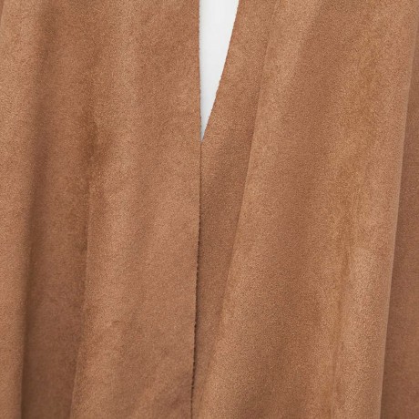 SIMPLE COLLARLESS LONG SLEEVE PURE COLOR ASYMMETRICAL CARDIGAN FOR LADIES