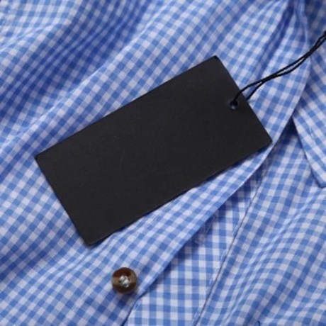 CASUAL GRID DESIGN COLOR BLOCK MALE LONG SLEEVE SHIRT (BLUE)