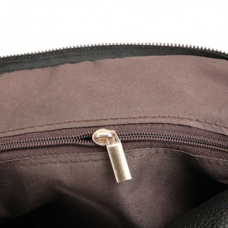 TRENDY PU LEATHER ZIPPER DESIGN SHOULDER BAG FOR LADIES