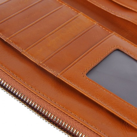 SOLID DOUBLE ZIPPER MULTI CARD BITS WALLETS FOR LADIES