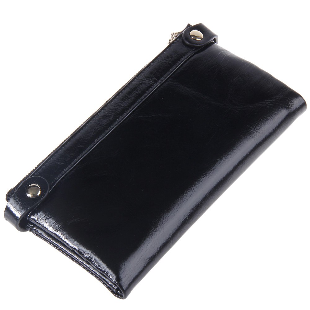 SOLID DOUBLE ZIPPER MULTI CARD BITS WALLETS FOR LADIES