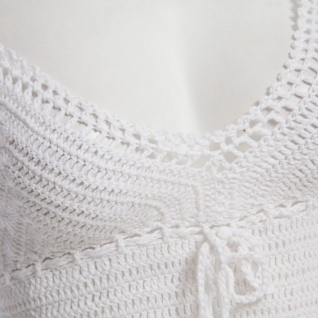 SEXY SOLID COLOR KNITED VEST TYPE WOMEN BIKINI SET