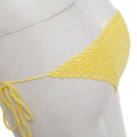 SEXY SOLID COLOR KNITED VEST TYPE WOMEN BIKINI SET