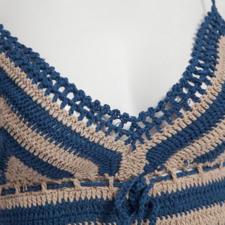 SEXY SOLID COLOR KNITED VEST TYPE WOMEN BIKINI SET