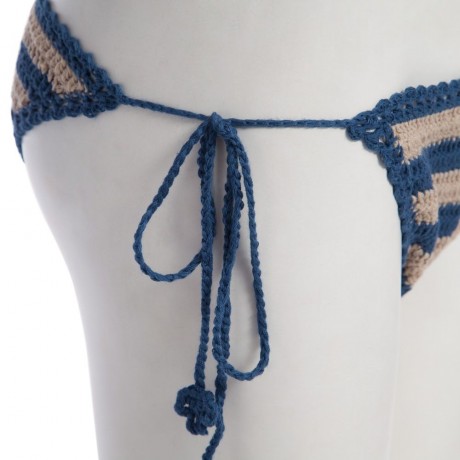 SEXY SOLID COLOR KNITED VEST TYPE WOMEN BIKINI SET