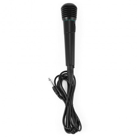 WM308 2 IN 1 WIRED WIRELESS HANDHELD DYNAMIC MICROPHONE WITH RECEIVER FOR KARAOKE
