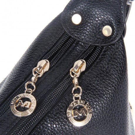 LICHEE PATTERN SOLID ZIPPER DESIGN SOFT BAG FOR LADIES