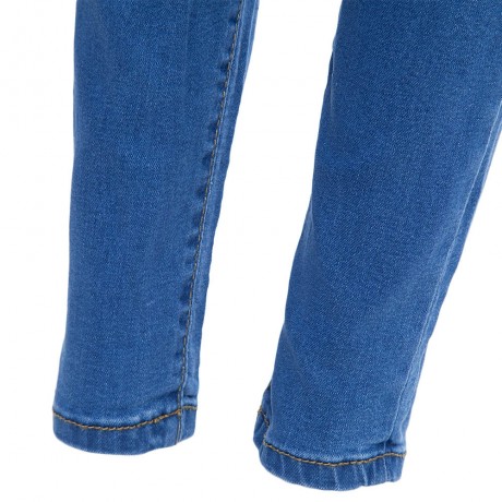 COTTON MATERIAL SKINNY HOLE WOMEN JEANS