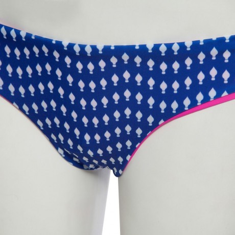 REFRESHING STYLE HALTER FULL PRINT LOW WAIST TWO PIECE BIKINI SET FOR WOMEN