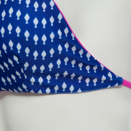 REFRESHING STYLE HALTER FULL PRINT LOW WAIST TWO PIECE BIKINI SET FOR WOMEN