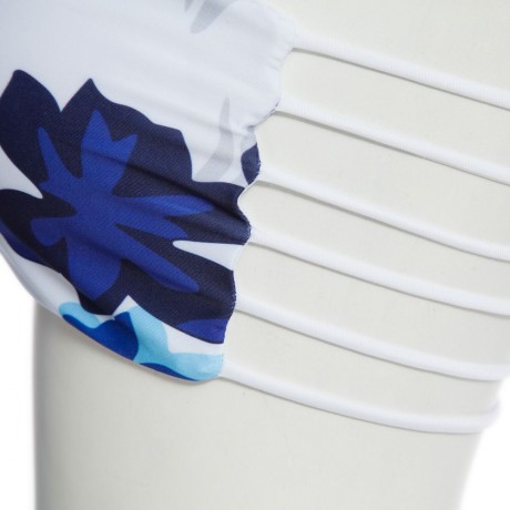 SEXY PRINTED TUBE TOP   LOW WAIST COTTON BLEND BRIEFS TWO PIECE BIKINI SET FOR WOMEN