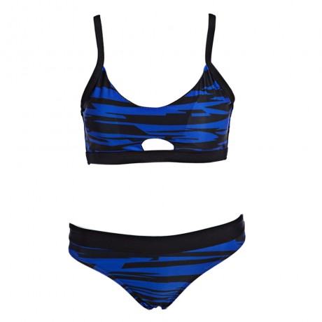 SEXY SPAGHETTI STRAP PRINTED TWO-PIECE SEPARATE SWIMWEAR FOR WOMEN
