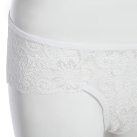SEXY MIDDLE WAIST HOLLOW OUT LACE PATCHWORK DESIGN SOLID COLOR PANTIES FOR WOMEN