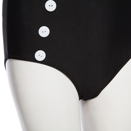 VINTAGE HALTER UNDERWIRE BRA   HIGH WAIST BRIEFS POLKA DOT TWO PIECE SWIMWEAR FOR WOMEN