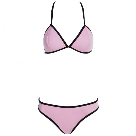 SEXY HALTER PADDED PUSH UP BRA   LOW WAIST BRIEFS BIKINI SWIMWEAR FOR WOMEN