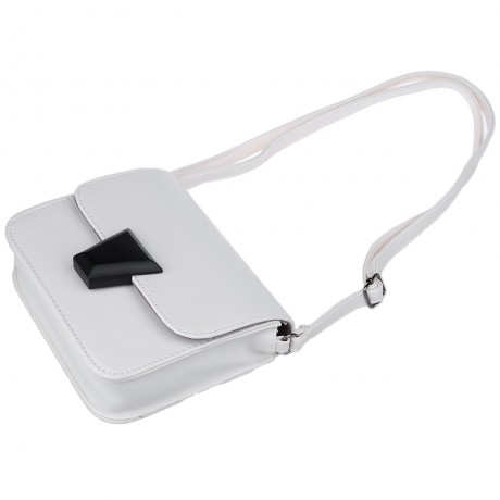 GUAPABIEN VINTAGE ONE-SHOULDER SOLID COLOR ARTIFICIAL LEATHER WOODEN LOCK MESSAGE BAGS