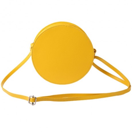 GUAPABIEN ROUND LEMON PATTERN ZIPPER CROSSBODY SHOULDER DUAL PURPOSE MINI BAGS FOR LADIES