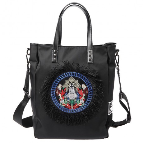 GUAPABIEN ANIMAL DESIGN TASSEL EMBELLISHMENT CROSSBODY BAG