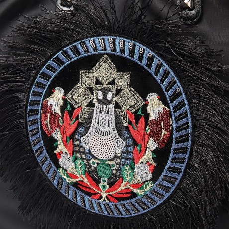 GUAPABIEN ANIMAL DESIGN TASSEL EMBELLISHMENT CROSSBODY BAG