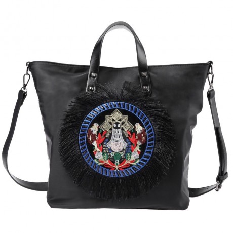 GUAPABIEN ANIMAL DESIGN TASSEL EMBELLISHMENT CROSSBODY BAG