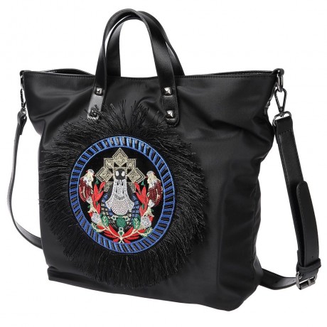 GUAPABIEN ANIMAL DESIGN TASSEL EMBELLISHMENT CROSSBODY BAG