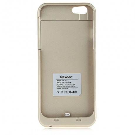 MAXNON MFI 3200MAH EXTRA BATTERY CHARGE COVER MOBILE POWER BANK CASE FOR IPHONE 6 / 6S