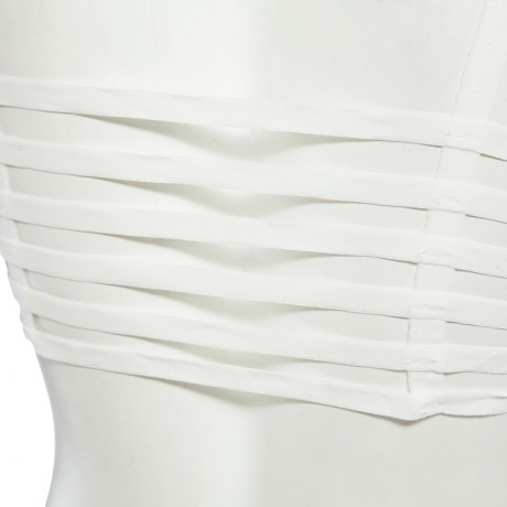 ACTIVE SPAGHETTI STRAP HOLLOW OUT SOLID COLOR TUBE TOP FOR WOMEN